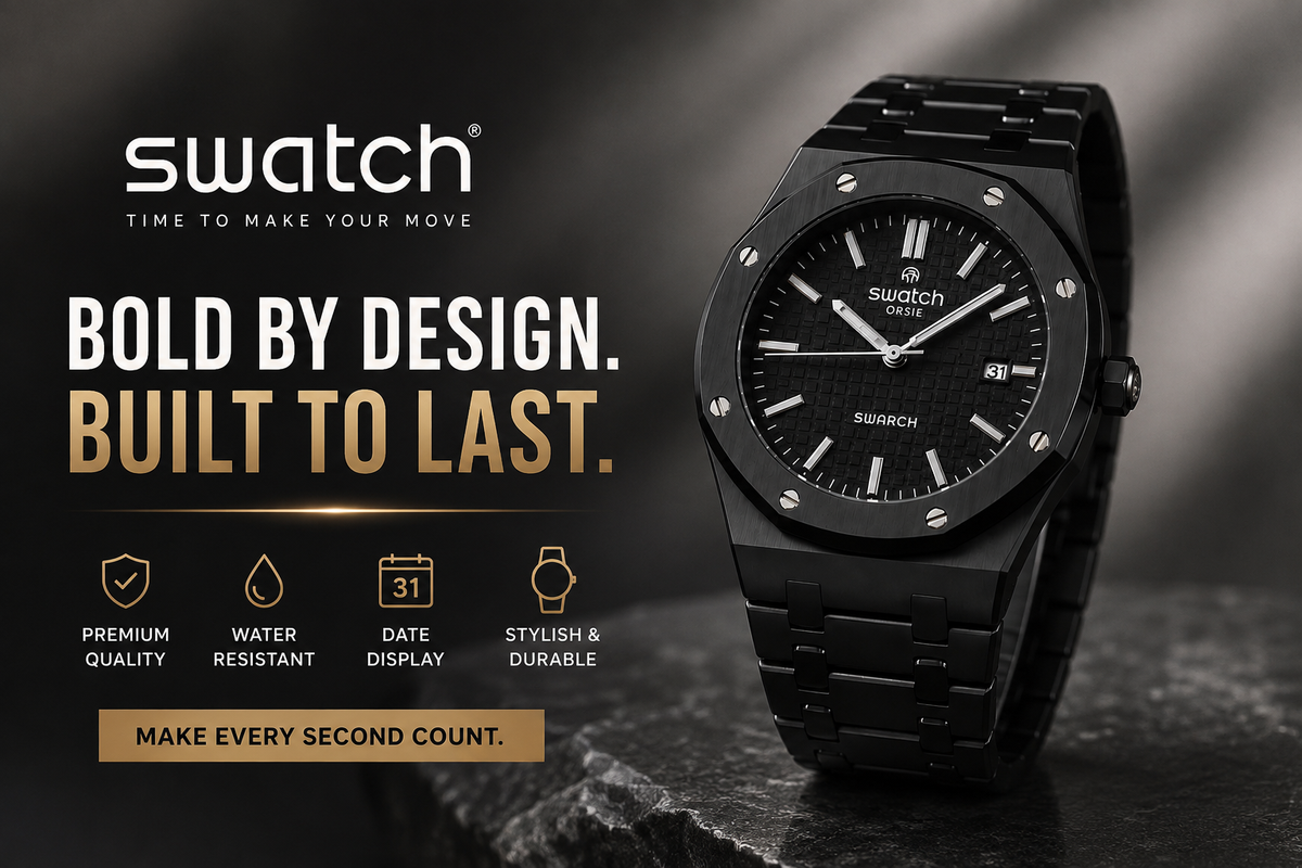 First Quality Luxury Octagonal Quartz Watch – Textured Dial Silicone Sports Watch for Men & Women