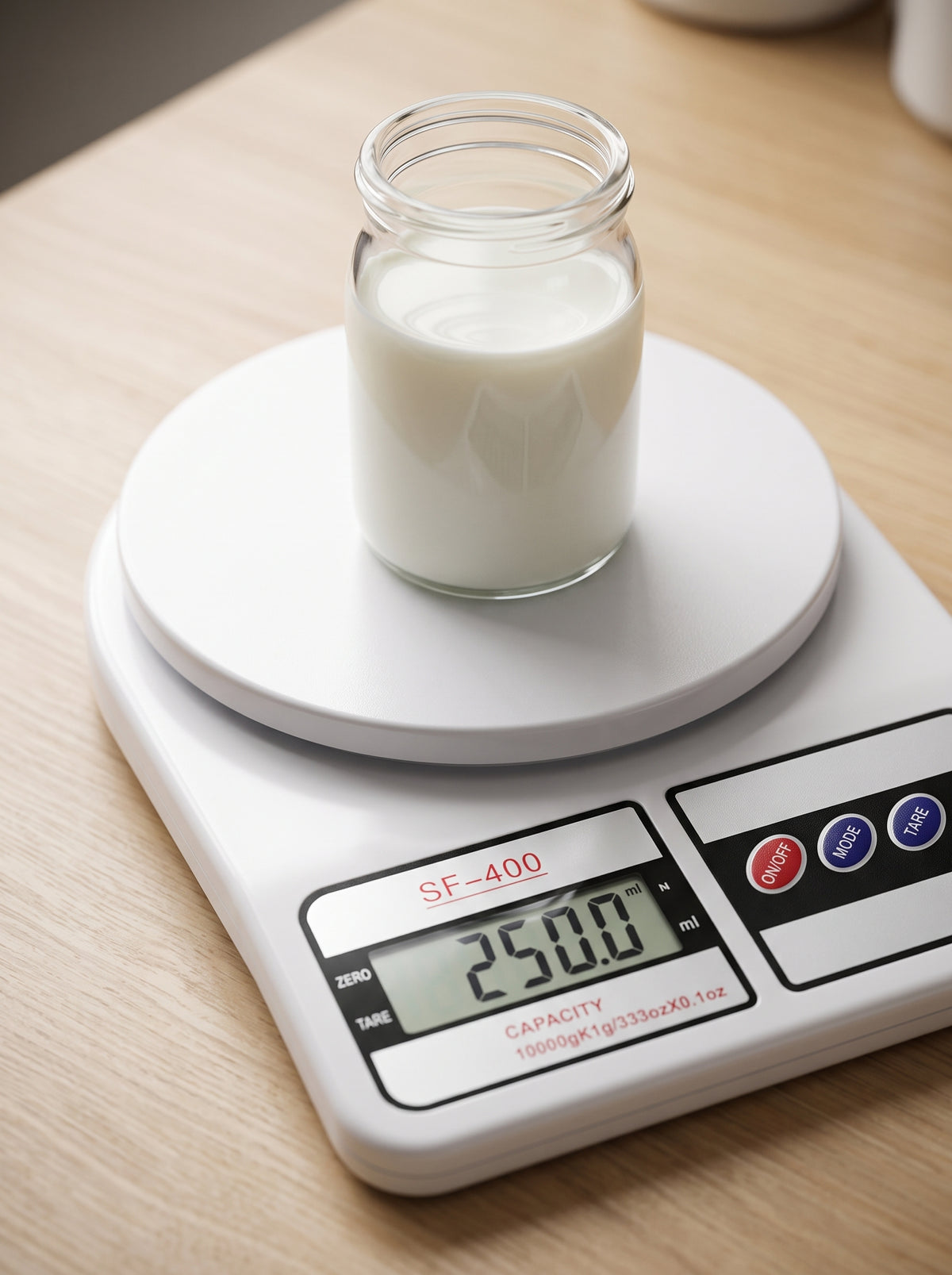 Digital Kitchen Scale – High Precision Food Weighing Scale, 10kg Capacity with LCD Display, Tare Function & Multiple Units