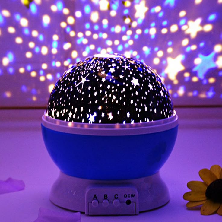 Star Light Night Light Projector – Galaxy Moon & Star Projector with 3 Color Modes, USB Powered
