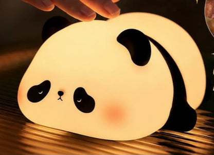 Cute Panda Silicone Night Light – Soft Touch LED Squishy Lamp for Kids & Bedroom Decor